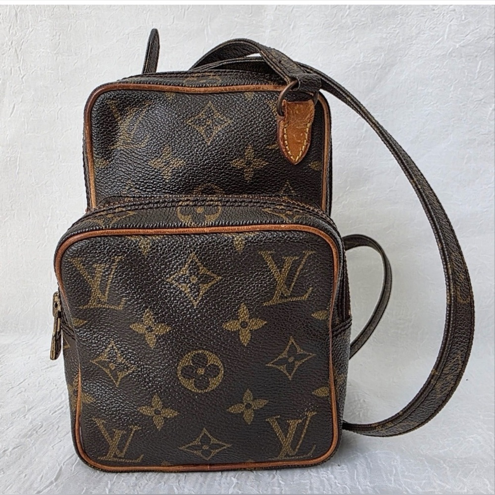 Auth Louis Vuitton Monogram Amazon Mini Crossbody Bag